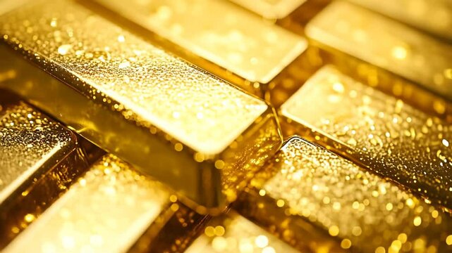 4k Closeup shining gold bar animation gold video gold row video gold bars stack video gold pieces pile video gold bars row video gold bar stack motion video footage