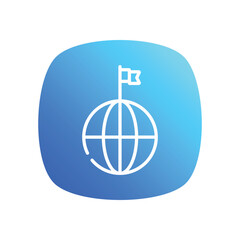 Earth Globe Icon vector stock illustration