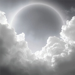 Sunset sky vector illustration design.

