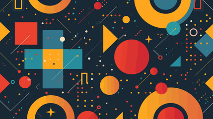 Vector illustration abstract geometric background 
