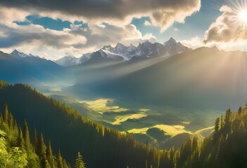 beautiful of nature landscape view