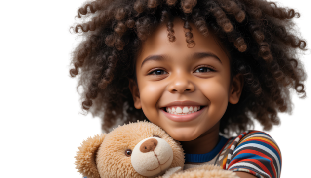 Happy Child with Teddy Bear