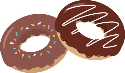 チョコレートドーナツのアイコン