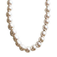 Classic Three Strand Pearl Necklace Isolated On Fl 6 on a transparent background