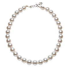 Obraz premium Classic Three Strand Pearl Necklace Isolated On Fl on a transparent background
