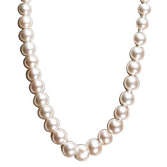 Obraz premium Classic Three Strand Pearl Necklace Isolated On Fl 0 on a transparent background