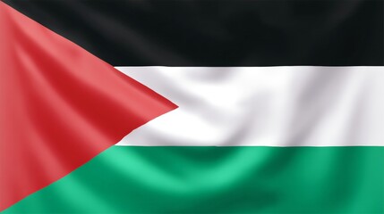 Obraz premium Palestinian flag: symbol of national identity and heritage