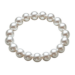 Obraz premium Elegant Choker With Evenly Spaced Pearls Isolated On on a transparent background