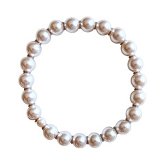 Obraz premium Elegant Choker With Evenly Spaced Pearls Isolated On on a transparent background