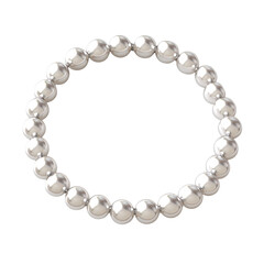 Obraz premium Elegant Choker With Evenly Spaced Pearls Isolated On on a transparent background