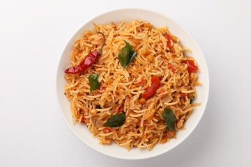 Tomato Flavored Rice, Popular South Indian Dish