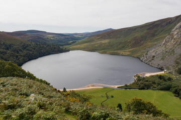 Lac Guinness dans les montagnes de Wicklow, Ireland.
