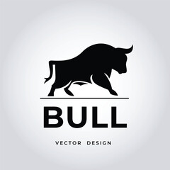 Minimal Black Bull Vector Logo – Powerful Line Art Design for Strength-Inspired Brands, Agriculture Labels and Ranch Logos
