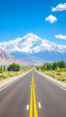 Mountain Road Scenic View