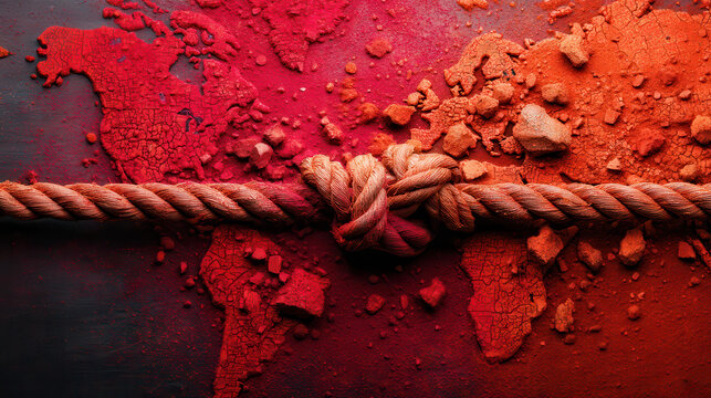 image symbolizes tension in global trade and war, highlighting impact of policy on international relations