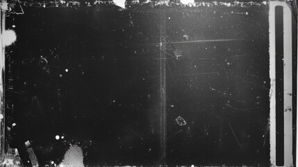 Grunge abstract dusty scanned old film texture overlay. Damaged grain screen gradient background. Orange glitch noise on black scratched texture with dust. Leak flare light picture.