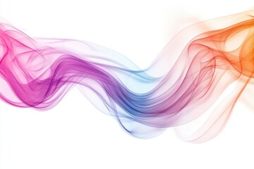 Dreamy shape background with a curving vibrant mist effect