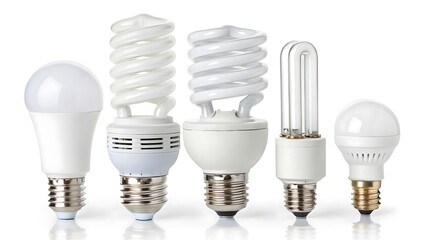 Illumination Evolution: A visually dynamic collection of diverse light bulbs showcases the advancements in lighting technology
