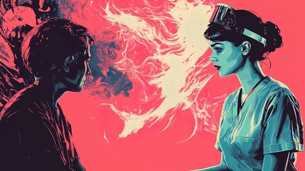 Confrontation Illustration