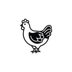 vector illustration of a chicken