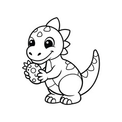 A fun and cute cartoon animal coloring page featuring a , lion, elephant, and other wild animals in a happy, playful scene