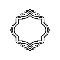  Classic Wedding Border Line Art Illustration