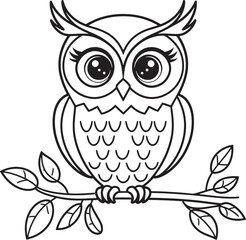 owl sitting on Tree