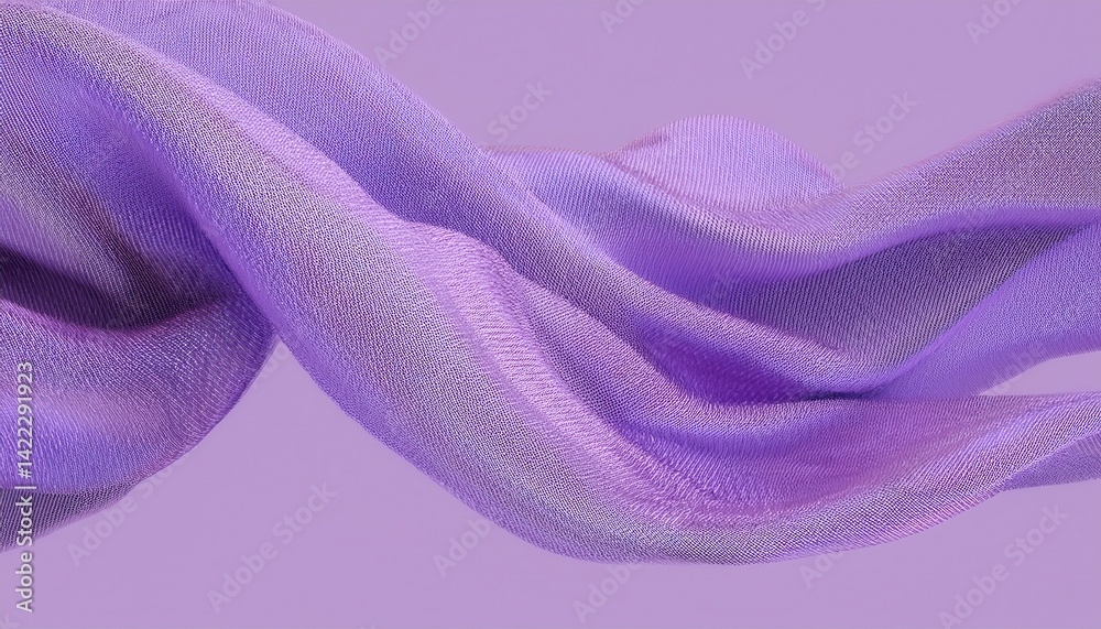 Leinwandbilder purple abstract fabric texture with soft flowing curves for web design, print media, and branding pr