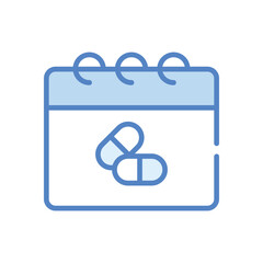 Calendar  icons set in different style vector stock illustration