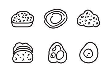 Avocado Toast Ultra Minimalist Line Art Design