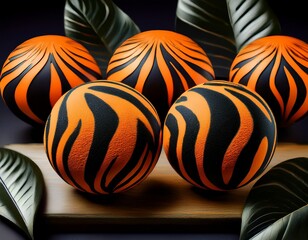 Obraz premium Tiger-Badebombe – wild, kraftvoll, luxuriös