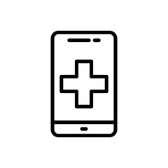 Online health care icon vector design illustration template with trendy style