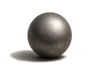 Rustic metal sphere with matte texture – isolated on transparent background © Demencial Studies