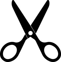scissor silhouette vector illustration