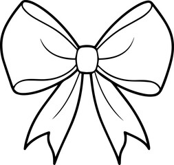 Bow ribbon vector illustration