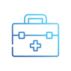 First Aid icons set in different style vector stock illustration