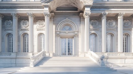 Obraz premium Majestic architectural design glowing in twilight charm high resolution picture
