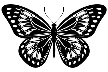 Butterfly Silhouette Clipart Image