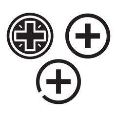 medical symbol vector file plus sign