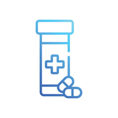 Medicament  icons set in different style vector stock illustration