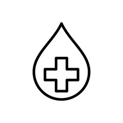 blood donor icon design with trendy style