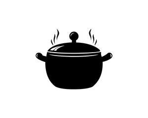 creative details Cooking Pot Icon vector Illustration