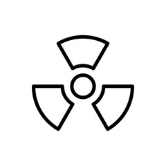 radiation icon design with trendy style