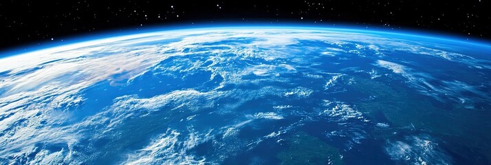 astronaut looking at earth from space