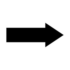 Arrow symbol with transparent background