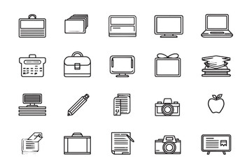 Blackboard Icon in Minimal Style