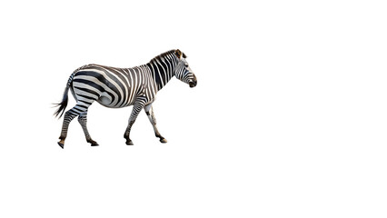 Naklejka premium a straight horizonta view of a zebra crossing isolated on white background,PNG