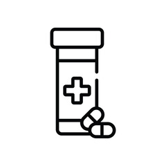 Medicament  icons set in different style vector stock illustration