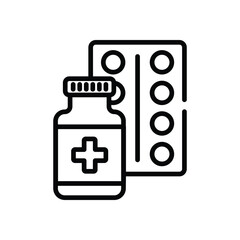 Pharmacy  icons set in different style vector stock illustration