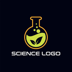 chemical lab logo design vector
